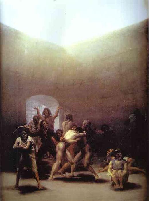 Francisco Jose de Goya Yard of Madhouse oil painting picture